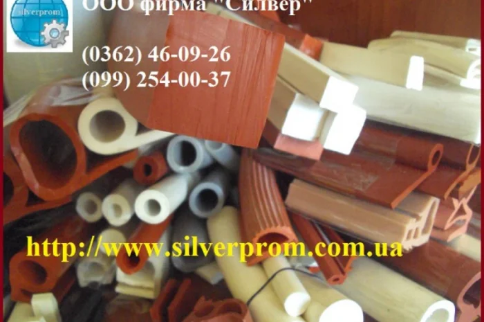 Силиконовые уплотнители промышленного назначения формы D- фото № 1