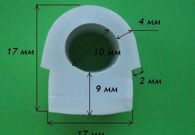 Термостойкий уплотнительный профиль 17мм х 10мм- фото № 1