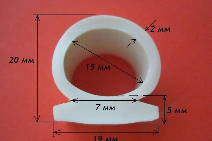 Силіконовий ущільнювальний профіль 19мм х 20мм- фото № 1