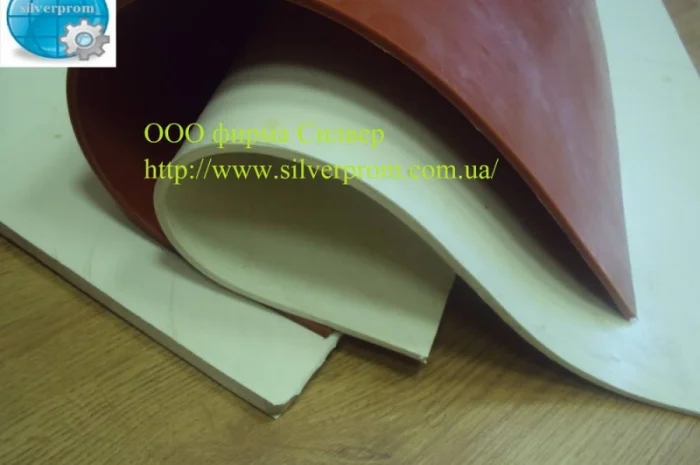 Лист силиконовой резины 2мм шириной 1200мм- фото № 1