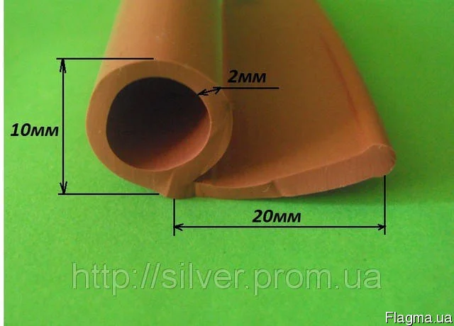 Силиконовый уплотнитель Р-образный 10мм- фото № 1