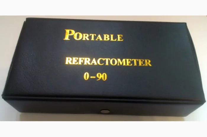 Рефрактометр RHB 0-90 АТС с 3 шкалами Brix 0-42%;  42-71%;  71-90% для вина,  мёда,  варенья- фото № 3
