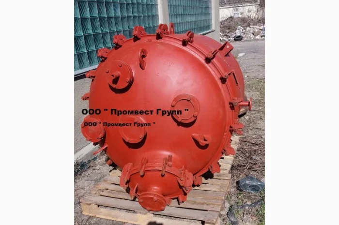 Емкость, реактор, сосуд-сборник эмалированный химический- фото № 2