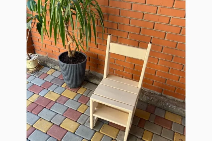 Стул-стремянка (сосна, ольха)- фото № 1