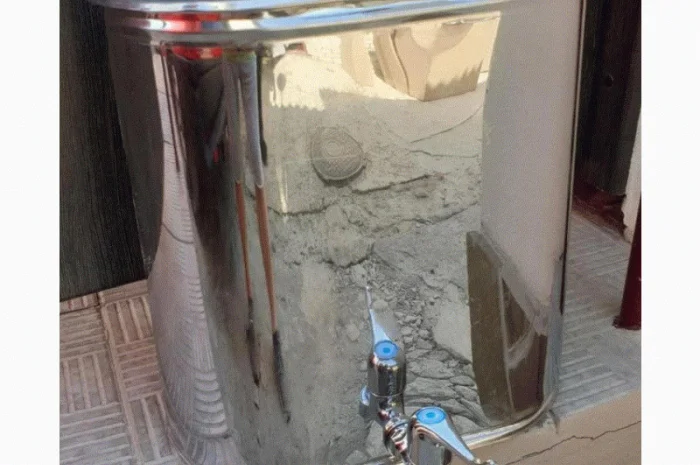 Навесной рукомойник-умывальник из нержавеющей стали- фото № 1