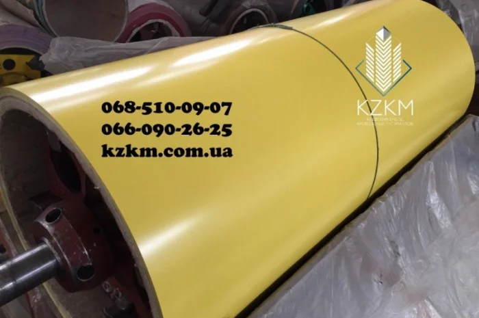 Лист гладкий желтый, желтого цвета RAL 1003, рулончик, плоский, полимерный РАЛ 1003- фото № 6