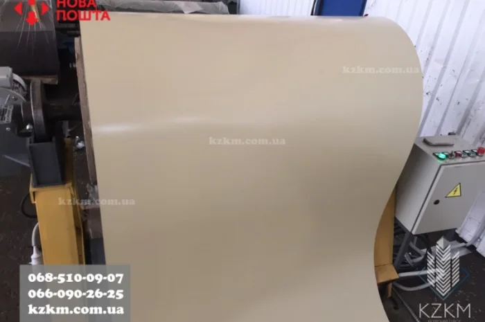 Гладкий полімірний оцинкований лист 0,7 RAL 9003- фото № 10