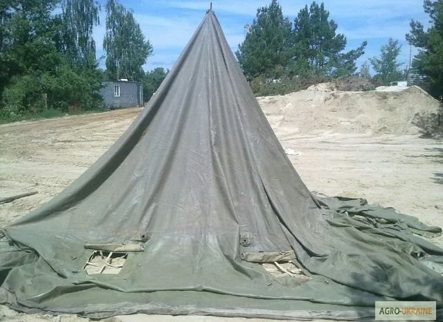 Палатки лагерные армейские, навесы, тенты брезентовые- фото № 1