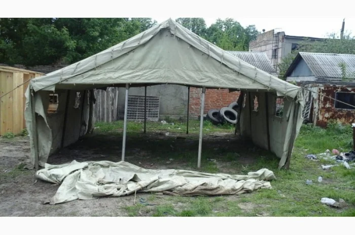 Палатки лагерные армейские, навесы, тенты брезентовые- фото № 4