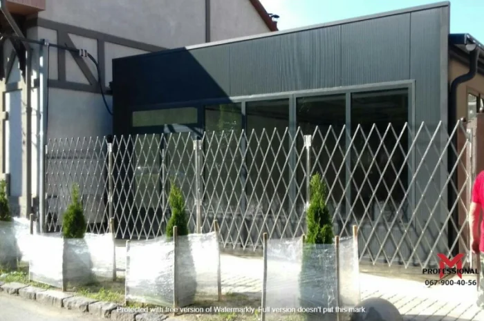 Раздвижные решётки и ограждения Prof из нержавеющей стали- фото № 4