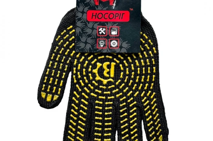 Перчатки рабочие Носоріг трикотажные с ПВХ покрытием- фото № 4