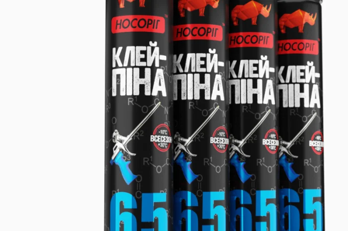 Профессиональный монтажный клей-пена Носоріг 850 г- фото № 2