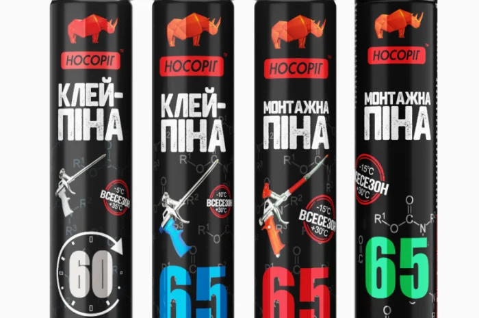 Профессиональный монтажный клей-пена Носоріг 850 г- фото № 3