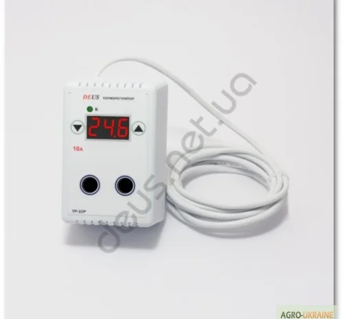 Електронний терморегулятор 10А (2,2 кВт) з точністю 0,1 градус- фото № 1