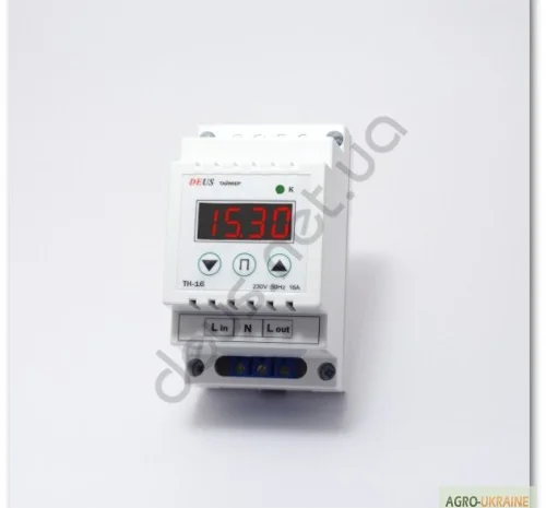 Таймер недельный (реле времени) на DIN-рейку 16А(2.8кВт)- фото № 1