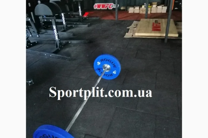 Резиновое напольное покрытие для тренажерного зала- фото № 1