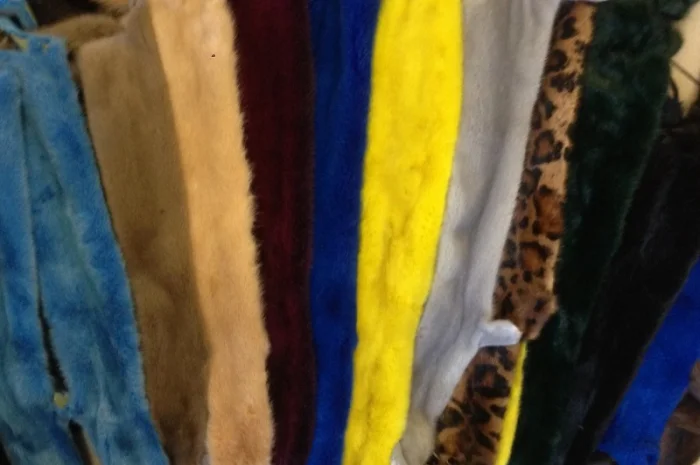 Норка.Шкуры норки крашенные- фото № 1