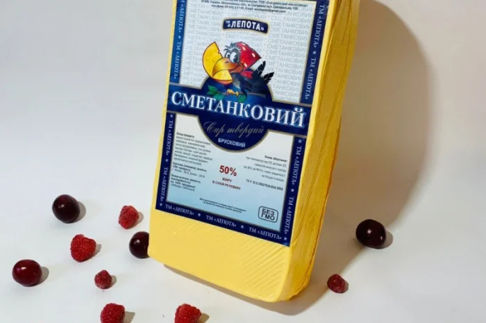 Сир твердий "Сметанковий", ТМ "ЛЕПОТА", 50% жиру в сухій речовині- фото № 2