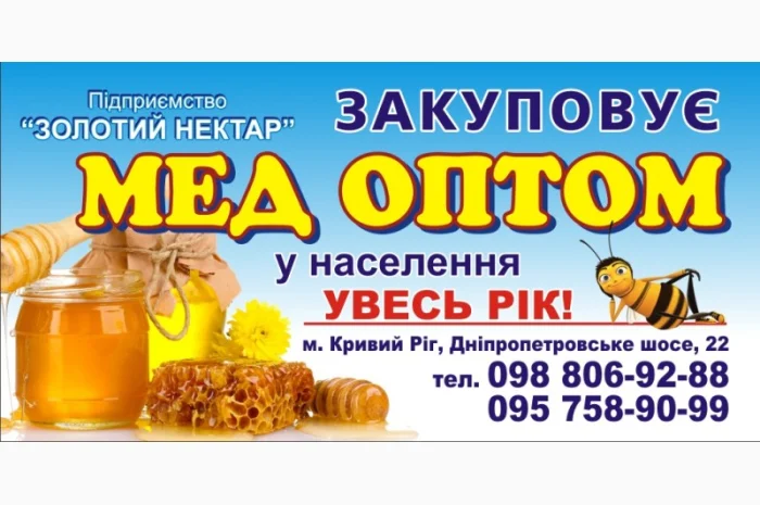 Закупаем мед оптом без антибиотиков- фото № 1