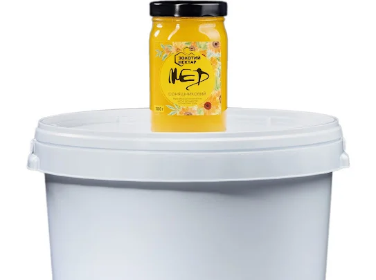 Мед соняшниковий 28 кг- фото № 1