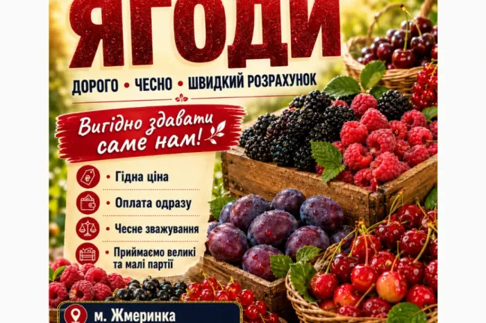 Закупляємо ОПТОМ свіжу ягоду малини на постійній основі- фото № 1