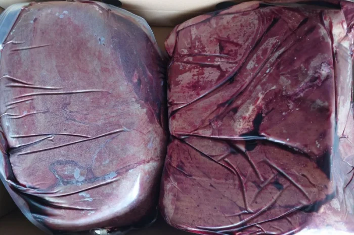 Печінка яловича в вакуумній упаковці, імпортна- фото № 2