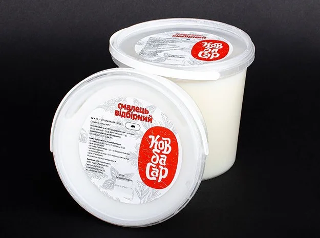 Смалець свинячий оптом: брикети 15–20 кг та фасований 0,5–10 л- фото № 3