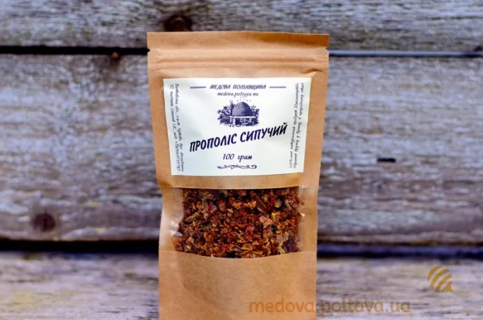 Прополис сыпучий фасованный, 100 г — от пчеловода- фото № 1