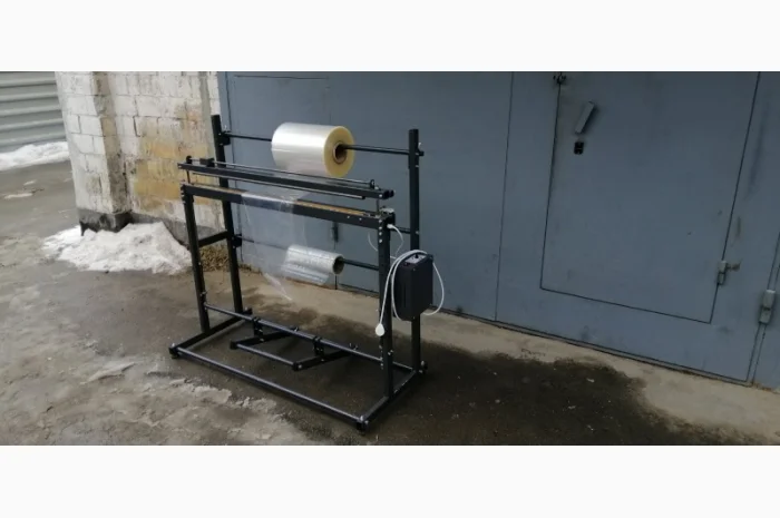 Пакетоделатель с рулонодержателем и ножом 900мм. Запайщик пакетов 900мм- фото № 1