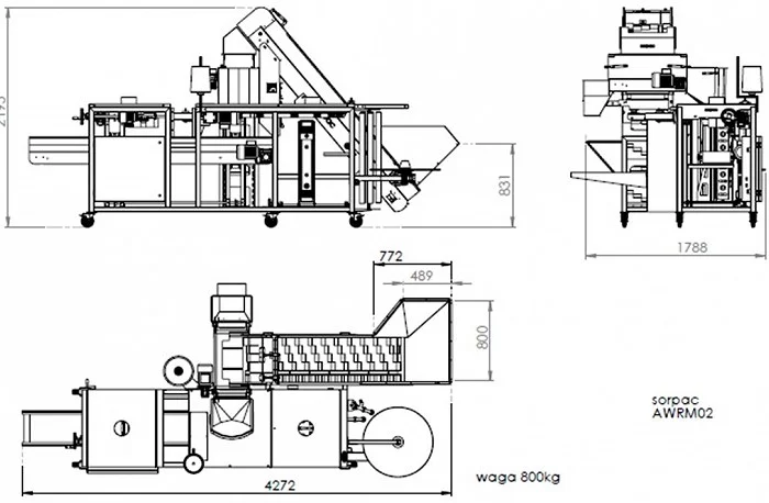 Ваговий дозатор, пакування картоплі овочів в мішок AWRM02 Sorpac- фото № 4