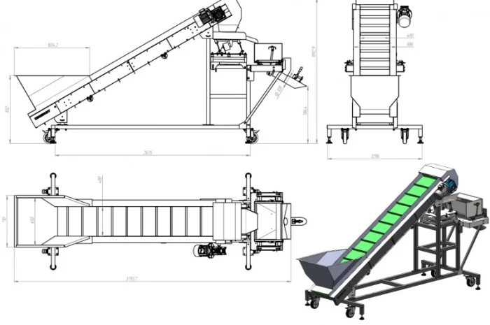 Фасувальний конвеєр по вазі- фото № 1