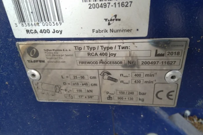 Дровокол tajfun rca 400- фото № 7