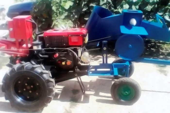 Дровокол - измельчитель веток с приводом от мотоблока- фото № 1