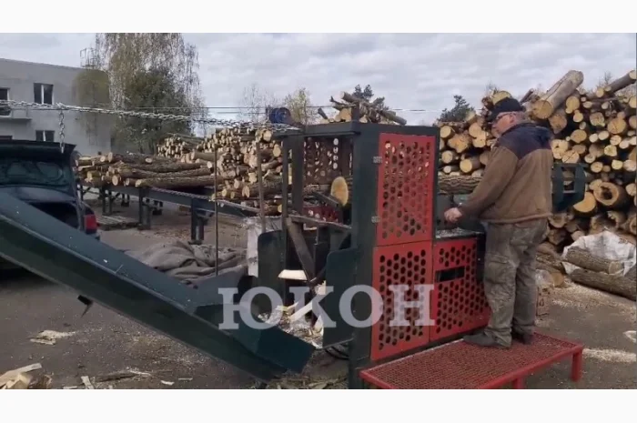 Пилоколун - комплекс для заготовки дров с подающей эстакадой бревен- фото № 1