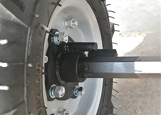 Мотоблок ДТЗ 570БН бензин, 7 л.с., передачи 3/1, колеса 4, 00-10. Разблокираторы колес- фото № 4