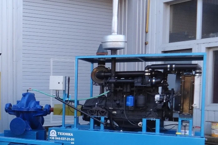 Дизельна насосна станція (мотопомпа) 255 кВт до 1300 м3/год- фото № 1