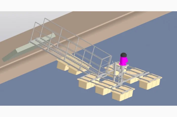 Насосна станція для навозних лагун, насос плаває, перемішує стоки, завантажує бочки МЖТ- фото № 4