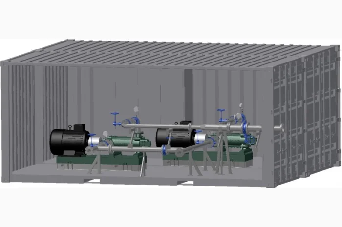 Насосная станция Caprari в контейнере для орошения полей- фото № 1