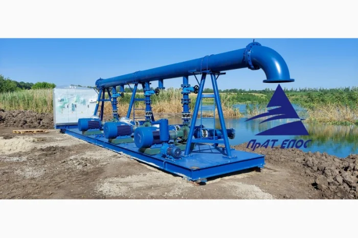 Насосная станция для полива полей (орошение больших площадей)- фото № 1