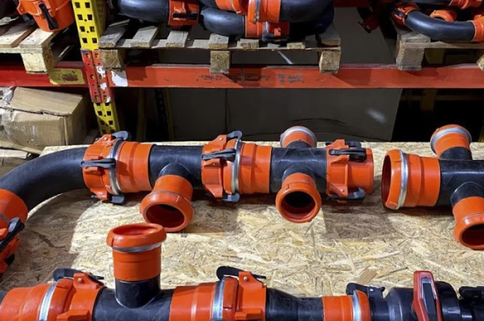 Труби ПЕ для поливу 75, 110, 160мм (6, 8, 10 атм), 6 м, швидкозбірні- фото № 1