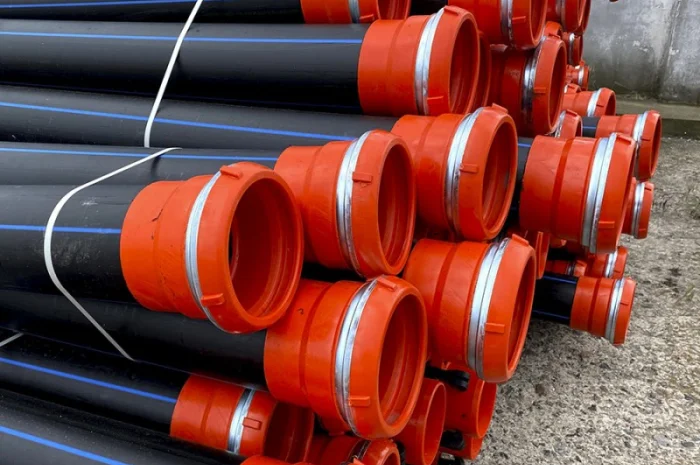 Труби ПЕ для поливу 75, 110, 160мм (6, 8, 10 атм), 6 м, швидкозбірні- фото № 2