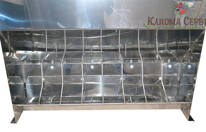 Кормушка для поросят на доращивание (нержавейка) на 8 секций- фото № 2