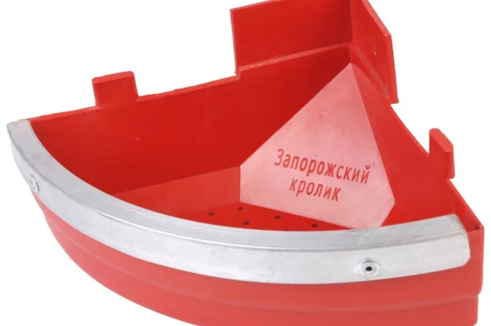 Кормушка лотковая пластиковая для кроликов- фото № 1