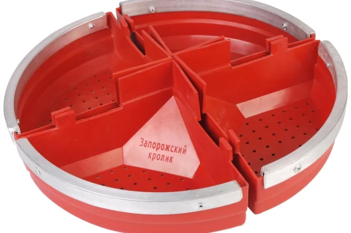 Кормушка лотковая пластиковая для кроликов- фото № 2