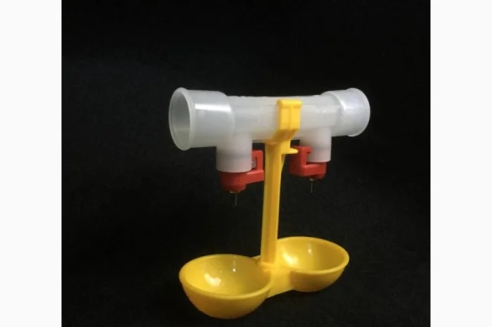 Подвійна ніппельна поїлка для перепілок, бройлерів- фото № 2