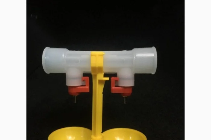 Подвійна ніппельна поїлка для перепілок, бройлерів- фото № 3