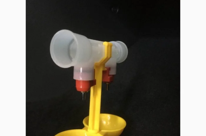 Подвійна ніппельна поїлка для перепілок, бройлерів- фото № 5