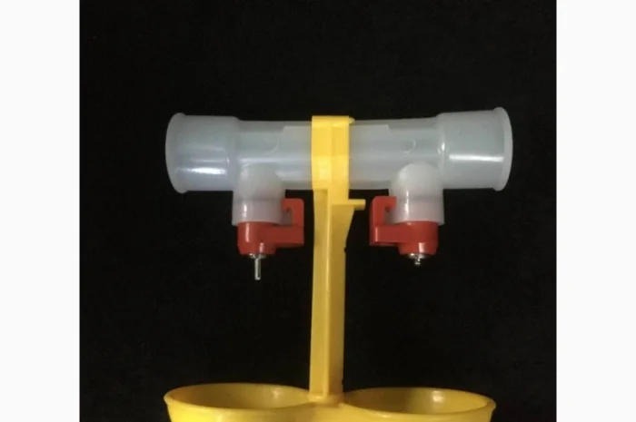 Подвійна ніппельна поїлка для перепілок, бройлерів- фото № 6