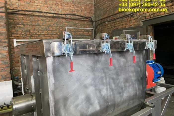 Змішувач стрічковий горизонтальний промисловий харчовий 300 літрів- фото № 7