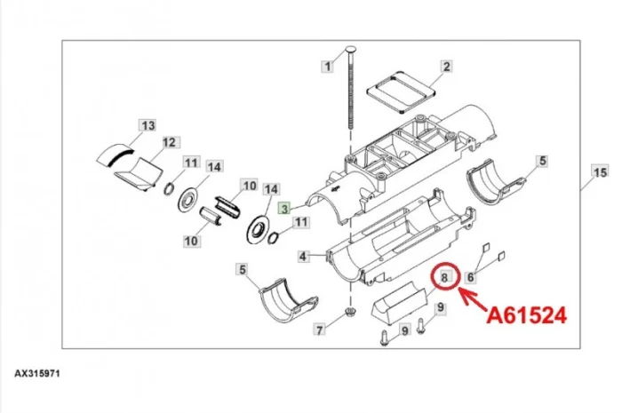Заглушка A61524 сівалки John Deere 1910- фото № 2